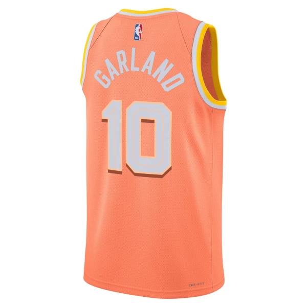Camiseta Cleveland Cavaliers Darius Garland City Edition 2025-26 Naranja Swingman para Hombre