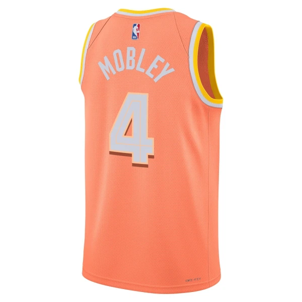 Camiseta Cleveland Cavaliers Evan Mobley City Edition 2025-26 Naranja Swingman para Hombre