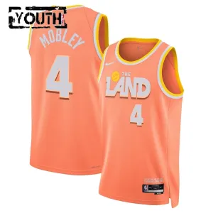 Camiseta Cleveland Cavaliers Evan Mobley City Edition 2025-26 Naranja Swingman para Niño Camiseta Cleveland Cavaliers Evan Mobley City Edition 2025-26 Naranja Swingman para Niño