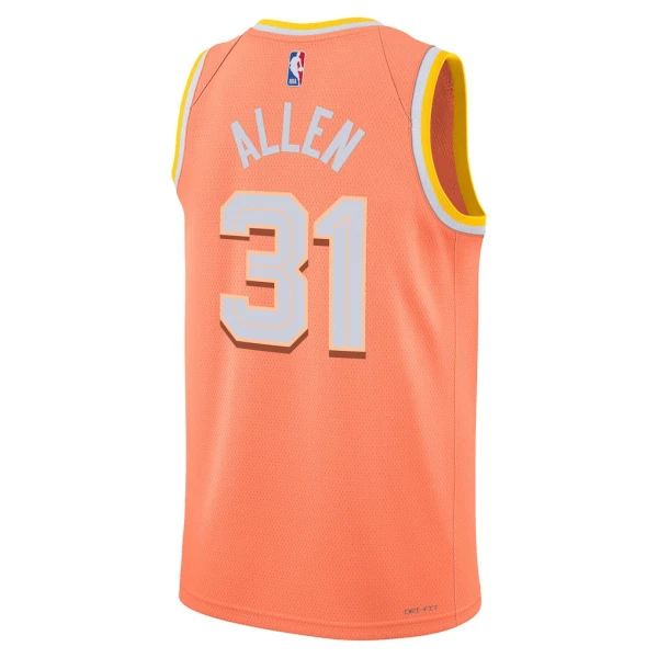 Camiseta Cleveland Cavaliers Jarrett Allen City Edition 2025-26 Naranja Swingman para Hombre