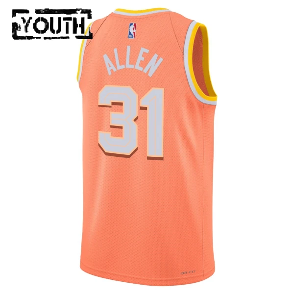 Camiseta Cleveland Cavaliers Jarrett Allen City Edition 2025-26 Naranja Swingman para Niño