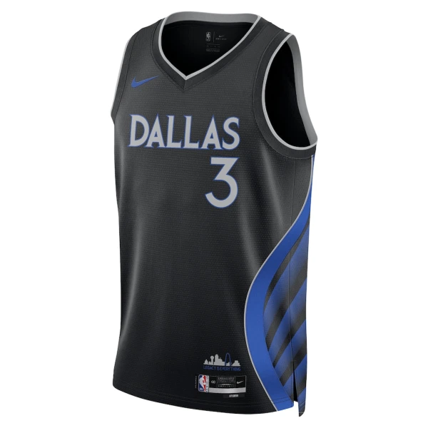 Camiseta Dallas Mavericks Anthony Davis City Edition 2025-26 Negro Swingman para Hombre