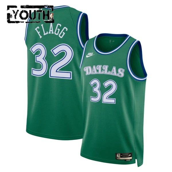 Camiseta Dallas Mavericks Cooper Flagg Classic Edition 2025-26 Verde Swingman para Niño