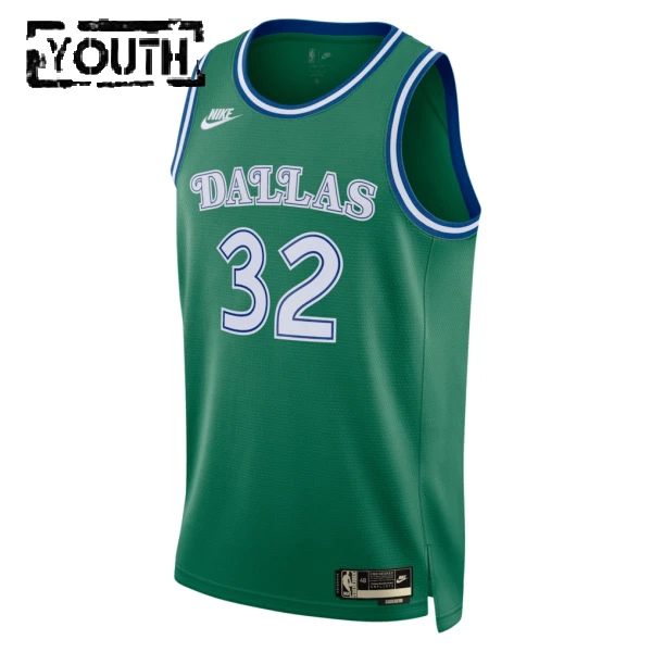 Camiseta Dallas Mavericks Cooper Flagg Classic Edition 2025-26 Verde Swingman para Niño