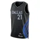 Camiseta Dallas Mavericks Daniel Gafford City Edition 2025-26 Negro Swingman para Hombre