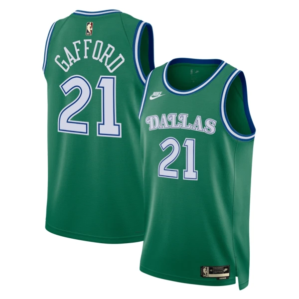 Camiseta Dallas Mavericks Daniel Gafford Classic Edition 2025-26 Verde Swingman para Hombre