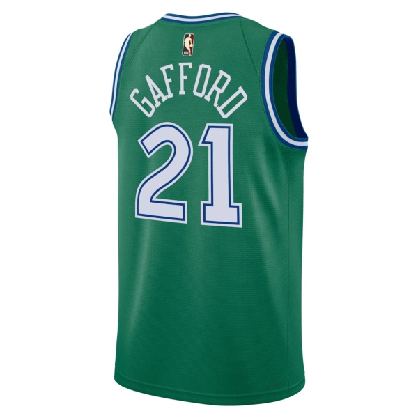 Camiseta Dallas Mavericks Daniel Gafford Classic Edition 2025-26 Verde Swingman para Hombre