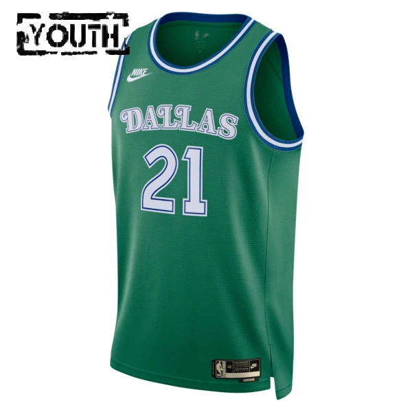 Camiseta Dallas Mavericks Daniel Gafford Classic Edition 2025-26 Verde Swingman para Niño