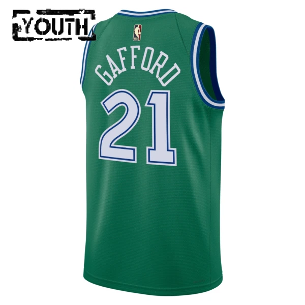 Camiseta Dallas Mavericks Daniel Gafford Classic Edition 2025-26 Verde Swingman para Niño