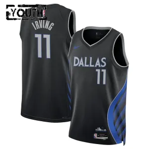 Camiseta Dallas Mavericks Kyrie Irving City Edition 2025-26 Negro Swingman para Niño Camiseta Dallas Mavericks Kyrie Irving City Edition 2025-26 Negro Swingman para Niño