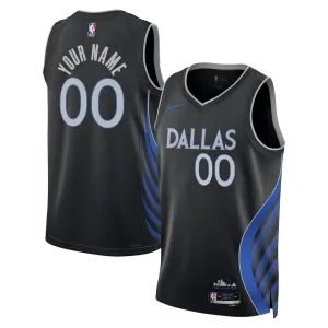 Camiseta Dallas Mavericks Personalizada City Edition 2025-26 Negro Swingman para Hombre