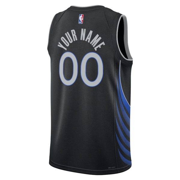 Camiseta Dallas Mavericks Personalizada City Edition 2025-26 Negro Swingman para Hombre