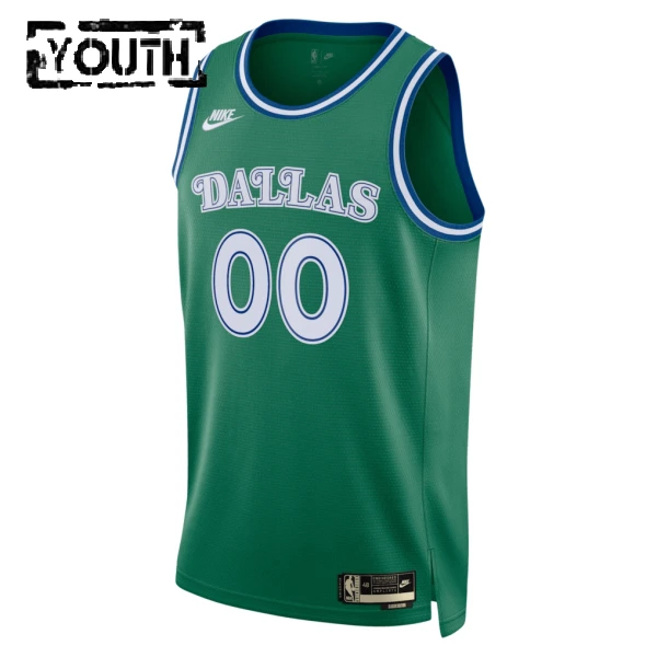 Camiseta Dallas Mavericks Personalizada Classic Edition 2025-26 Verde Swingman para Niño