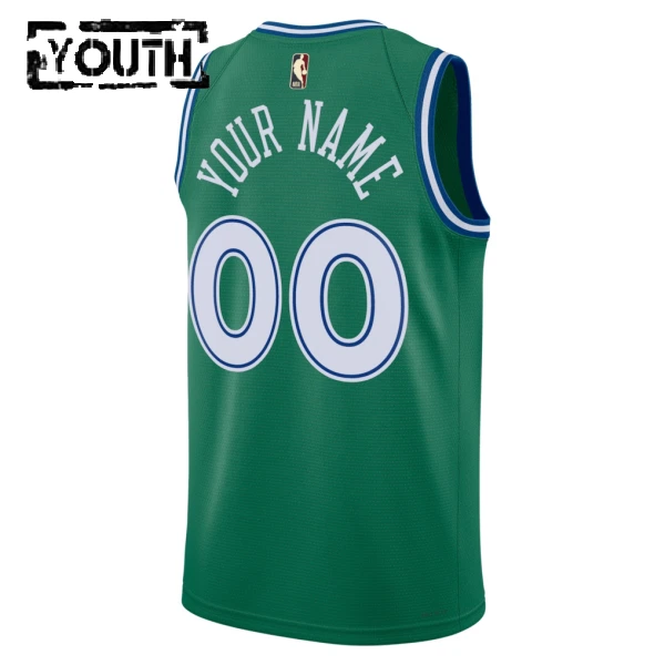 Camiseta Dallas Mavericks Personalizada Classic Edition 2025-26 Verde Swingman para Niño