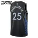 Camiseta Dallas Mavericks Washington JR City Edition 2025-26 Negro Swingman para Niño