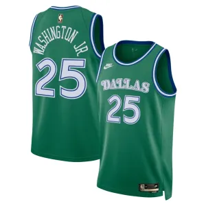 Camiseta Dallas Mavericks Washington JR Classic Edition 2025-26 Verde Swingman para Hombre Camiseta Dallas Mavericks Washington JR Classic Edition 2025-26 Verde Swingman para Hombre