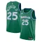 Camiseta Dallas Mavericks Washington JR Classic Edition 2025-26 Verde Swingman para Hombre