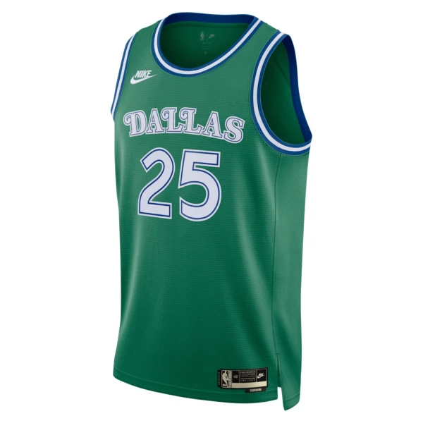 Camiseta Dallas Mavericks Washington JR Classic Edition 2025-26 Verde Swingman para Hombre