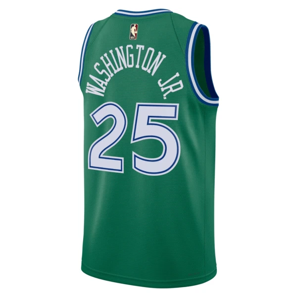 Camiseta Dallas Mavericks Washington JR Classic Edition 2025-26 Verde Swingman para Hombre