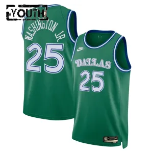 Camiseta Dallas Mavericks Washington JR Classic Edition 2025-26 Verde Swingman para Niño Camiseta Dallas Mavericks Washington JR Classic Edition 2025-26 Verde Swingman para Niño