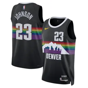 Camiseta Denver Nuggets Cameron Johnson City Edition 2025-26 Negro Swingman para Hombre Camiseta Denver Nuggets Cameron Johnson City Edition 2025-26 Negro Swingman para Hombre