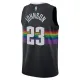 Camiseta Denver Nuggets Cameron Johnson City Edition 2025-26 Negro Swingman para Hombre