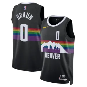 Camiseta Denver Nuggets Christian Braun City Edition 2025-26 Negro Swingman para Hombre Camiseta Denver Nuggets Christian Braun City Edition 2025-26 Negro Swingman para Hombre