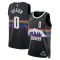 Camiseta Denver Nuggets Christian Braun City Edition 2025-26 Negro Swingman para Hombre