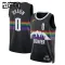 Camiseta Denver Nuggets Christian Braun City Edition 2025-26 Negro Swingman para Niño