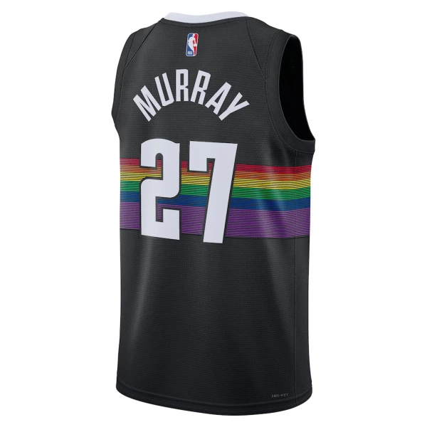 Camiseta Denver Nuggets Jamal Murray City Edition 2025-26 Negro Swingman para Hombre
