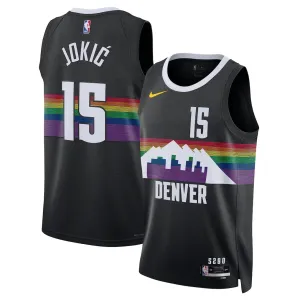 Camiseta Denver Nuggets Nikola Jokic City Edition 2025-26 Negro Swingman para Hombre Camiseta Denver Nuggets Nikola Jokic City Edition 2025-26 Negro Swingman para Hombre