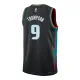 Camiseta Detroit Pistons Ausar Thompson City Edition 2025-26 Negro Swingman para Hombre
