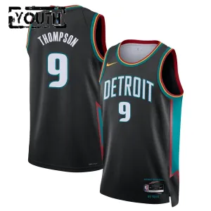 Camiseta Detroit Pistons Ausar Thompson City Edition 2025-26 Negro Swingman para Niño Camiseta Detroit Pistons Ausar Thompson City Edition 2025-26 Negro Swingman para Niño