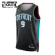 Camiseta Detroit Pistons Ausar Thompson City Edition 2025-26 Negro Swingman para Niño