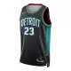 Camiseta Detroit Pistons Jaden Ivey City Edition 2025-26 Negro Swingman para Hombre