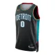 Camiseta Detroit Pistons Jalen Duren City Edition 2025-26 Negro Swingman para Hombre