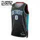 Camiseta Detroit Pistons Jalen Duren City Edition 2025-26 Negro Swingman para Niño