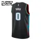 Camiseta Detroit Pistons Jalen Duren City Edition 2025-26 Negro Swingman para Niño