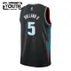 Camiseta Detroit Pistons Ron Holland II City Edition 2025-26 Negro Swingman para Niño