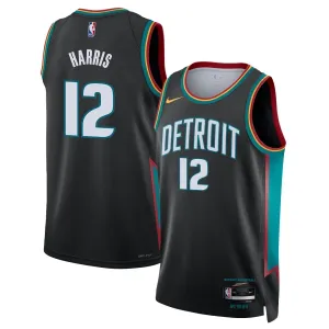 Camiseta Detroit Pistons Tobias Harris City Edition 2025-26 Negro Swingman para Hombre Camiseta Detroit Pistons Tobias Harris City Edition 2025-26 Negro Swingman para Hombre
