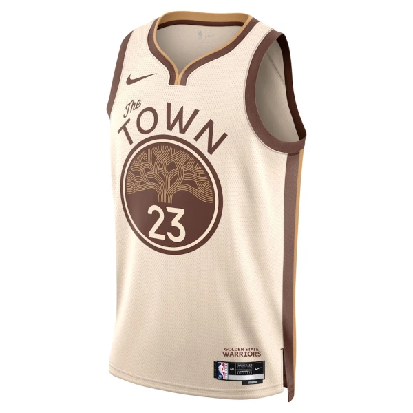 Camiseta Golden State Warriors Draymond Green City Edition 2025-26 Blanco Swingman para Hombre