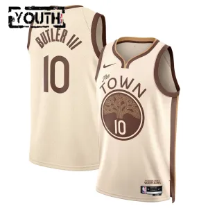 Camiseta Golden State Warriors Jimmy Butler III City Edition 2025-26 Blanco Swingman para Niño Camiseta Golden State Warriors Jimmy Butler III City Edition 2025-26 Blanco Swingman para Niño