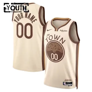 Camiseta Golden State Warriors Personalizada City Edition 2025-26 Blanco Swingman para Niño Camiseta Golden State Warriors Personalizada City Edition 2025-26 Blanco Swingman para Niño