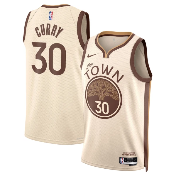 Camiseta Golden State Warriors Stephen Curry City Edition 2025-26 Blanco Swingman para Hombre