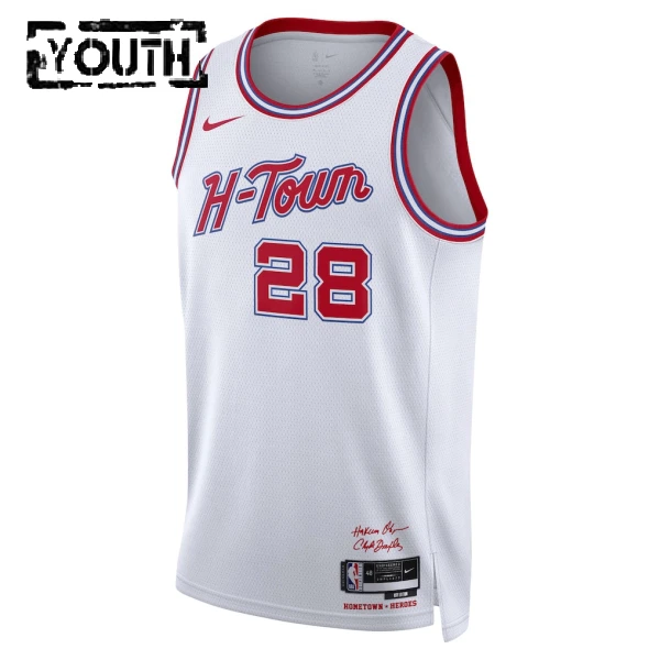 Camiseta Houston Rockets Alperen Sengun City Edition 2025-26 Blanco Swingman para Niño