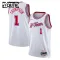 Camiseta Houston Rockets Amen Thompson City Edition 2025-26 Blanco Swingman para Niño