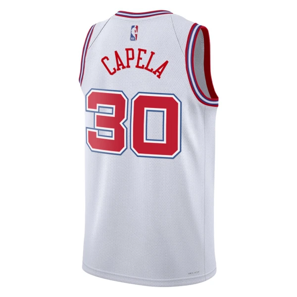 Camiseta Houston Rockets Clint Capela City Edition 2025-26 Blanco Swingman para Hombre