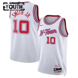 Camiseta Houston Rockets Jabari Smith Jr City Edition 2025-26 Blanco Swingman para Niño Camiseta Houston Rockets Jabari Smith Jr City Edition 2025-26 Blanco Swingman para Niño