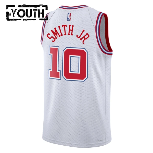 Camiseta Houston Rockets Jabari Smith Jr City Edition 2025-26 Blanco Swingman para Niño