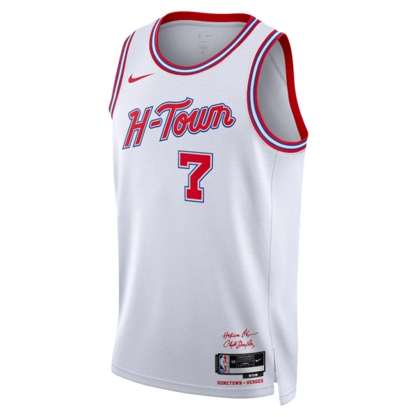 Camiseta Houston Rockets Kevin Durant City Edition 2025-26 Blanco Swingman para Hombre